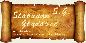 Slobodan Gladović vizit kartica